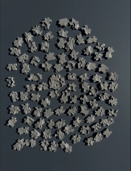 Moon Surface Jigsaw Puzzle | 91-Piece 3D Lunar Puzzle