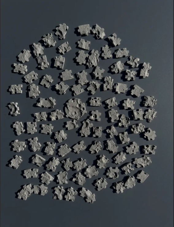 Moon Surface Jigsaw Puzzle | 91-Piece 3D Lunar Puzzle