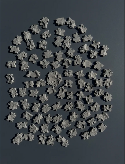 Moon Surface Jigsaw Puzzle | 91-Piece 3D Lunar Puzzle