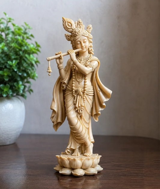 Lord Krishna Statue | Premium 3D Printed Spiritual Home Décor