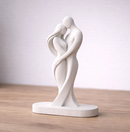Abstract Couple Sculpture | Modern Minimalist Home Décor Statue