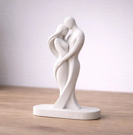 Abstract Couple Sculpture | Modern Minimalist Home Décor Statue