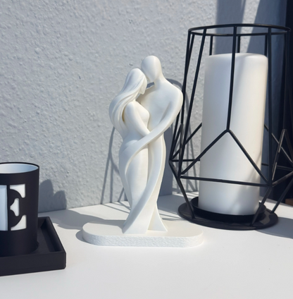 Abstract Couple Sculpture | Modern Minimalist Home Décor Statue