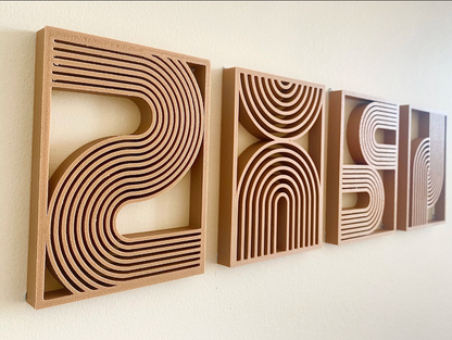 3D Printed Abstract Geometric Wall Decor | Analog Layers