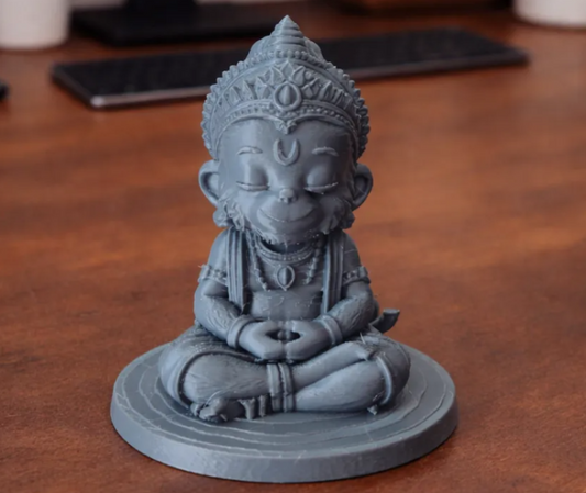 Bal Hanuman 3D Printed Statue | Cute Baby Hanuman Figurine for Home Decor