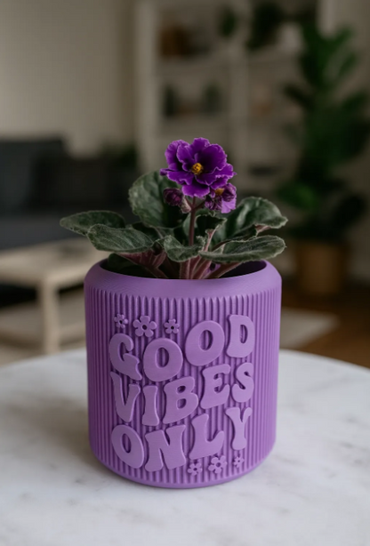 "Good Vibes Only" Planter