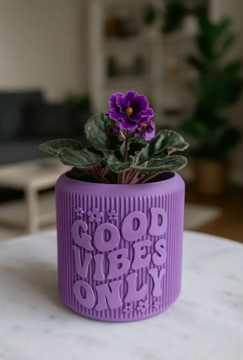 "Good Vibes Only" Planter