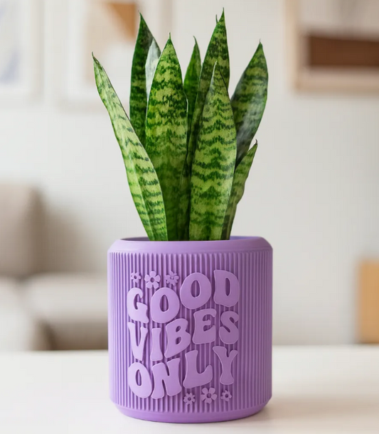 "Good Vibes Only" Planter