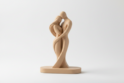 Abstract Couple Sculpture | Modern Minimalist Home Décor Statue